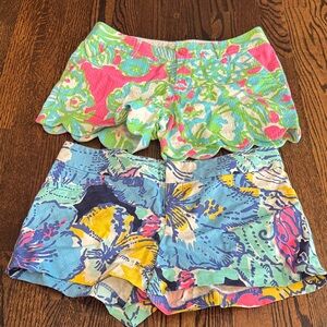 Lilly Pulitzer Colorful Floral Patterned Shorts Bundle